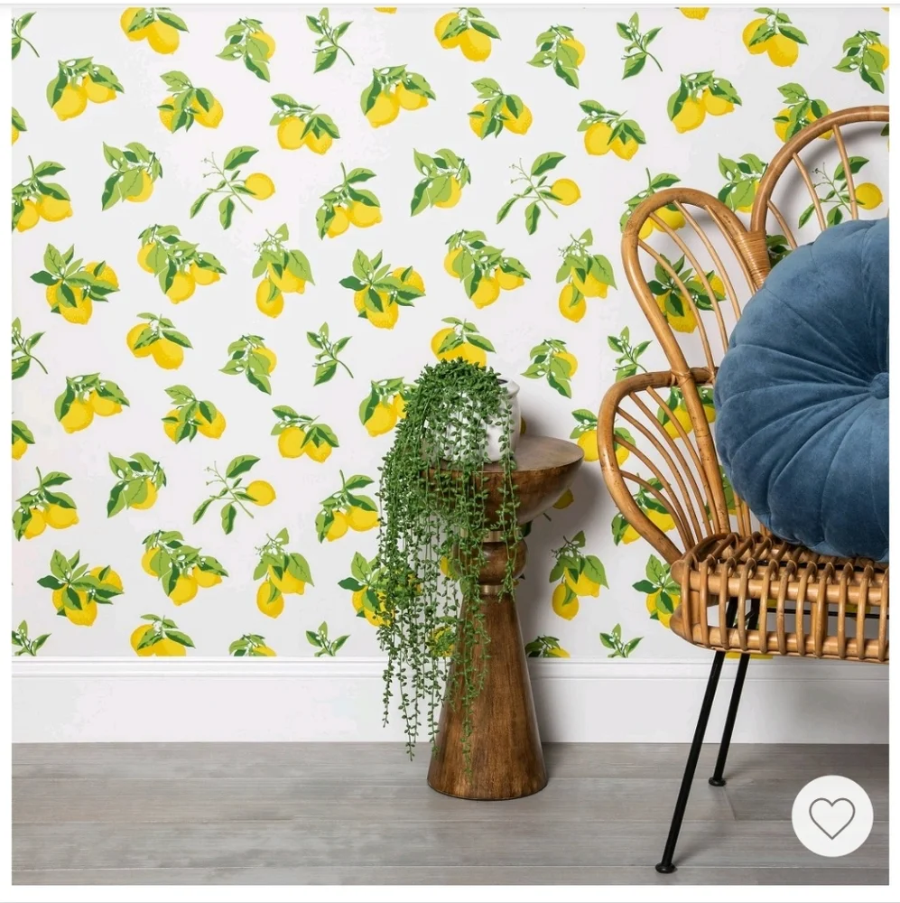 Opalhouse Lemons Peel & Stick Wallpaper Yellow